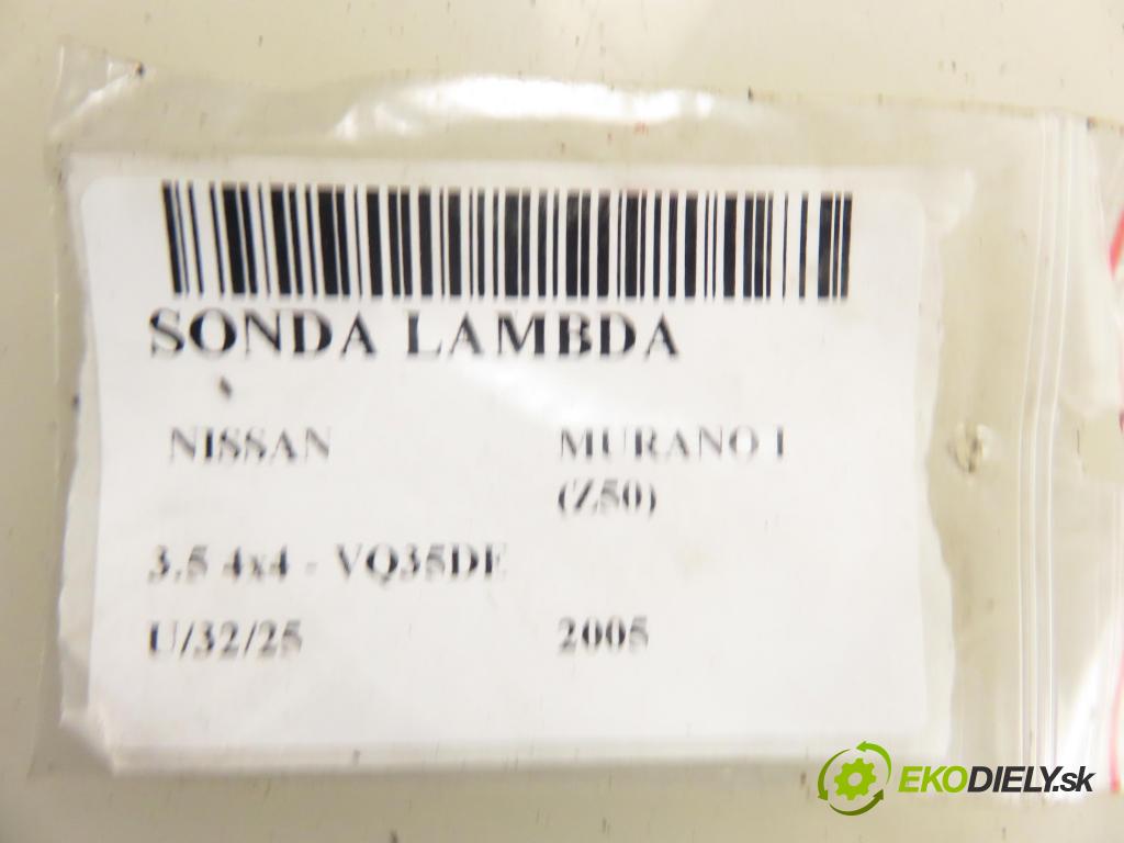 NISSAN MURANO I (Z50) SUV 2005 172,00 3.5 4x4 234 3498,00 sonda lambda 0258007264 (Lambda sonda)
