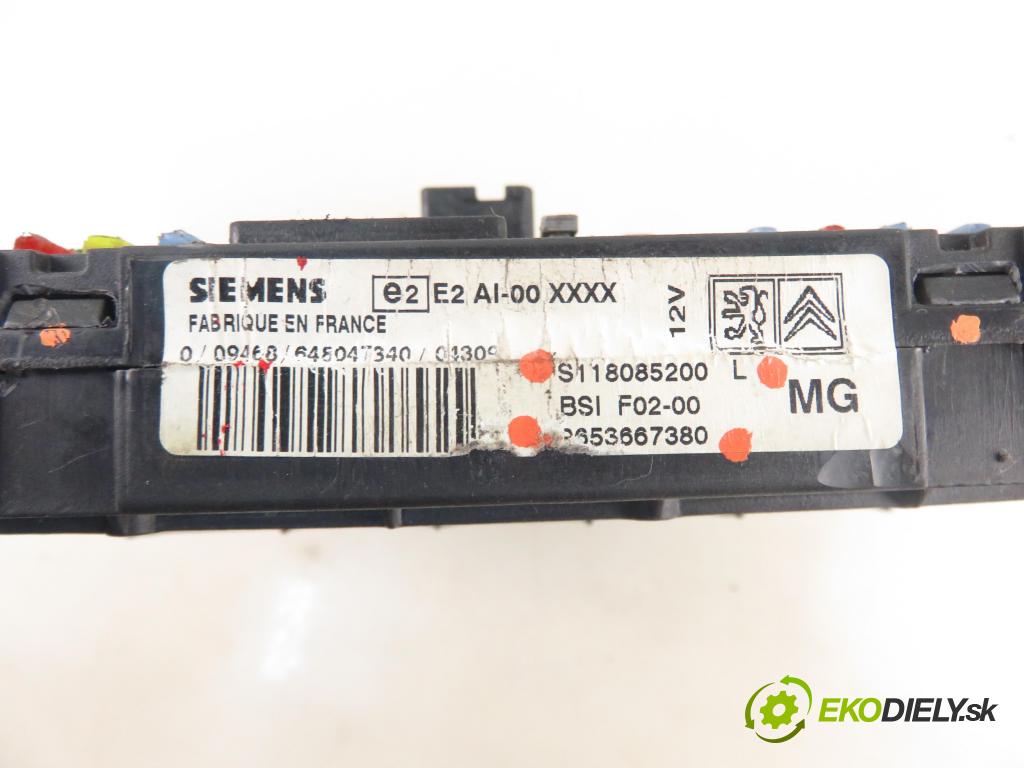 CITROEN C3 I (FC_) HB 2003 50,00 1.4 HDi 8V - 8HX 1398,00 MODUL BSI S118085200L ; 9653667380