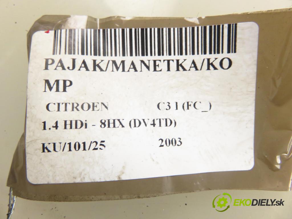 CITROEN C3 I (FC_) HB 2003 50,00 1.4 HDi 8V - 8HX 1398,00 páčka/prepínač 96488229XT
