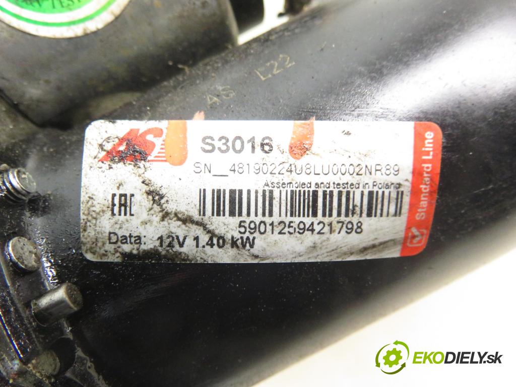 CITROEN C3 I (FC_) HB 2003 50,00 1.4 HDi 8V - 8HX 1398,00 Štartér S3016 (Štartér)