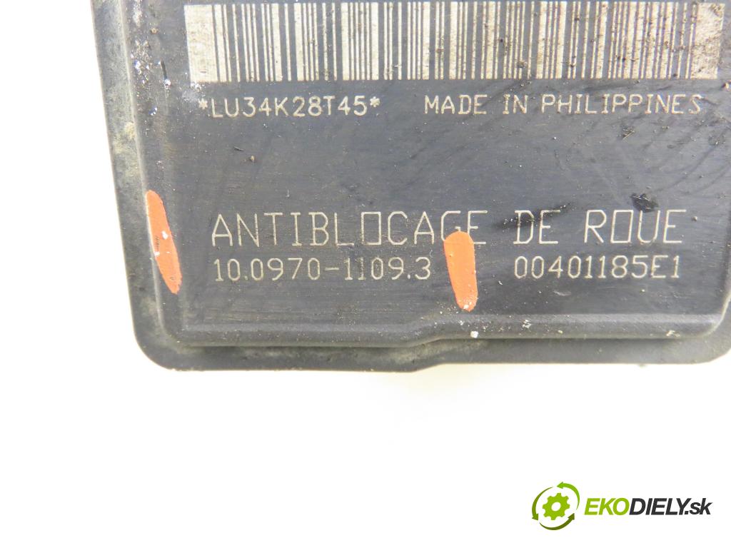 CITROEN C3 I (FC_) HB 2003 50,00 1.4 HDi 8V - 8HX 1398,00 Pumpa ABS 10097011093 ; 9656493580 (Pumpa ABS)