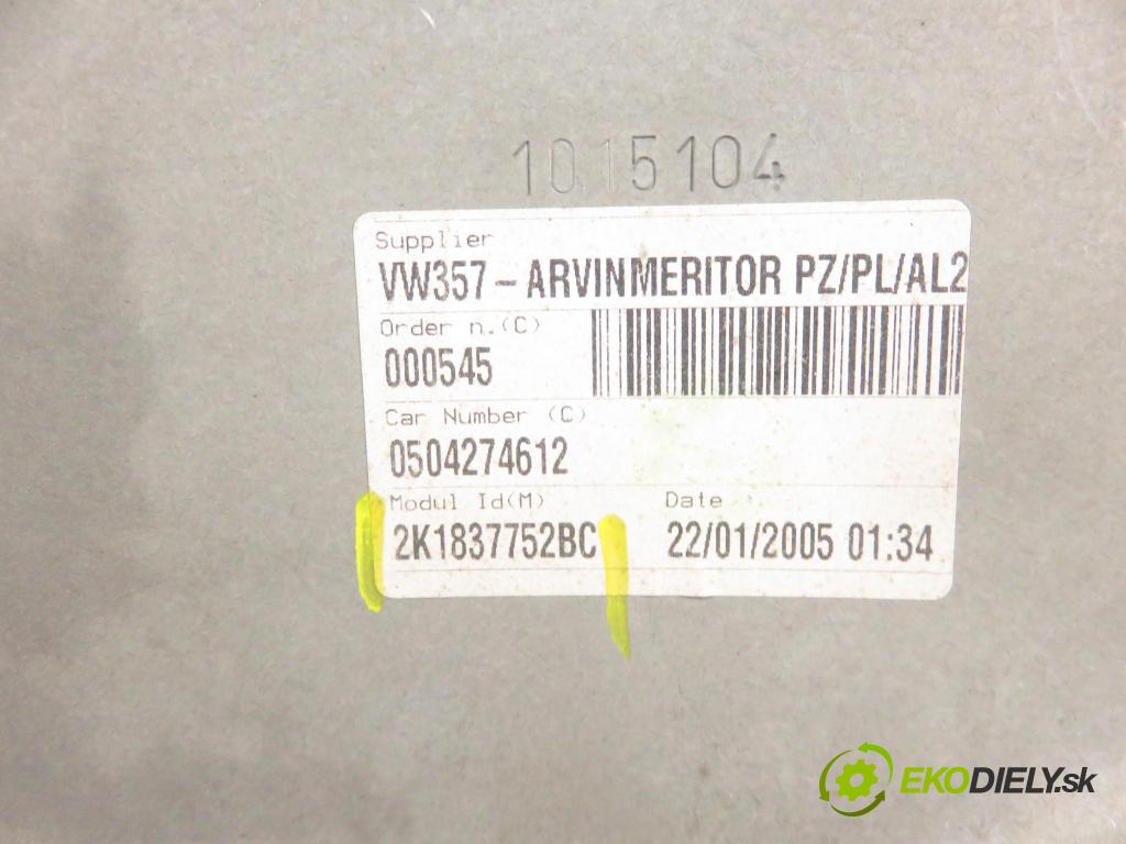 VW CADDY III Variant (2KB, 2KJ, 2CB, 2CJ) KOMBIVAN 2005 77,00 1.9 TDI - BJB 1896,00 mechanismus oken PPE 2K1837752BC