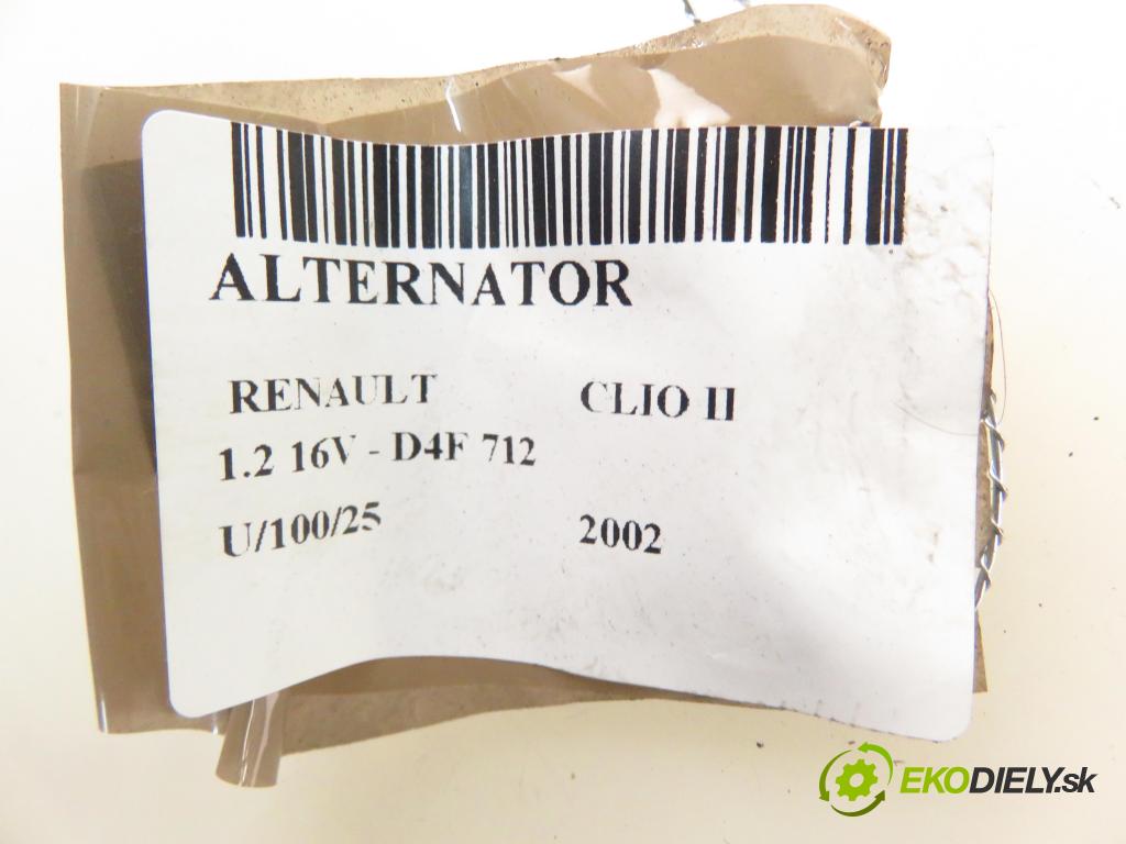 RENAULT CLIO II (BB_, CB_) HB 2002 0,00 1.2 16V - D4F 712 1149,00 Alternátor 7700437090 (Alternátor)
