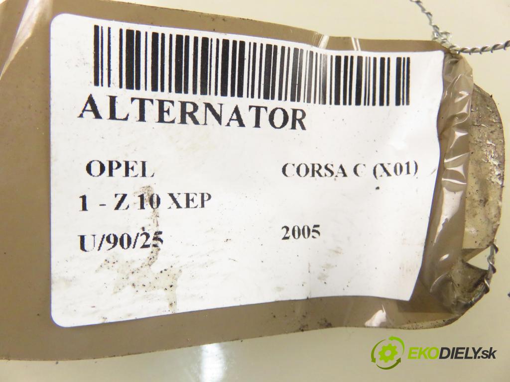 OPEL CORSA C (X01) HB 2005 44,00 1 - Z 10 XEP 998,00 Alternátor 0124225041 ; 24437119 (Alternátor)