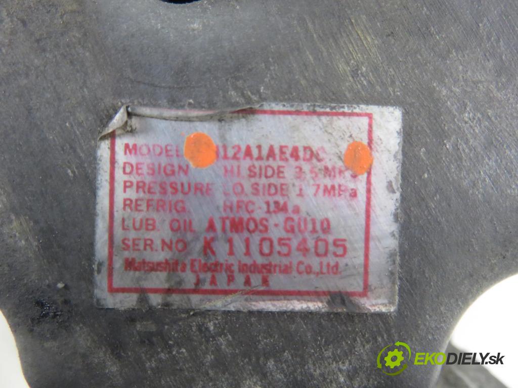 MAZDA 5 (CR19) MINIVAN 2006 105,00 2.0 MZR-CD 143 - RF7J 1998,00 KOMPRESOR: klimatizácie H12A1AE4DC (Kompresor klimatizácie)