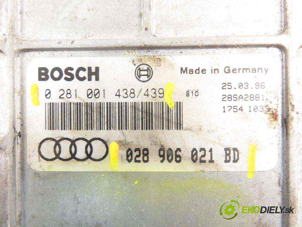 AUDI A4 (8D2, B5) SEDAN 1996 66,00 1.9 TDI - 1Z 1896,00 Riadiaca jednotka Motor 028906021BD ; 0281001438 ; 0281001439