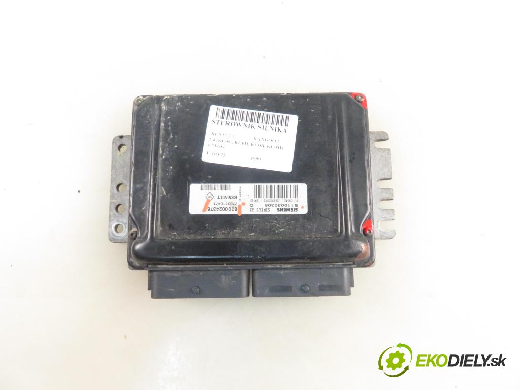RENAULT KANGOO (KC0/1_) KOMBIVAN 1999 55,00 1.4 8V 75 - E7J 634 1390,00 Riadiaca jednotka Motor 8200024376 ; S110030306D ; 7700110471