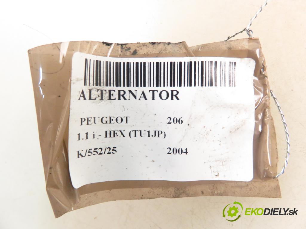 PEUGEOT 206 liftback (2A/C) HB 2004 440,00 1.1 i - HFX (TU1JP) 1124,00 Alternátor 9642879980 (Alternátor)