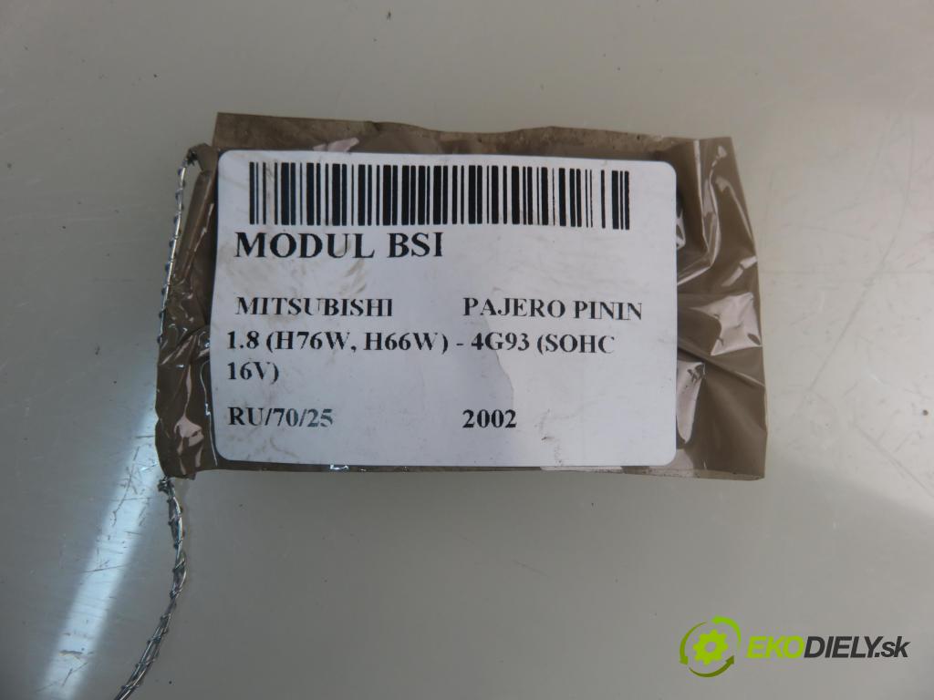 MITSUBISHI PAJERO PININ (H6_W, H7_W) SUV 2002 84,00 1.8 (H76W, H66W) - 4G93 (SOHC 16V) 1834,00 MODUL BSI MR445952