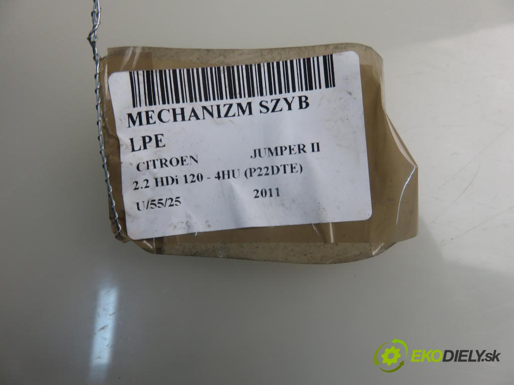 CITROEN JUMPER Skrzynia FURGON 2011 88,00 2.2 HDi 120 - 4HU (P22DTE) 2198,00 mechanismus oken