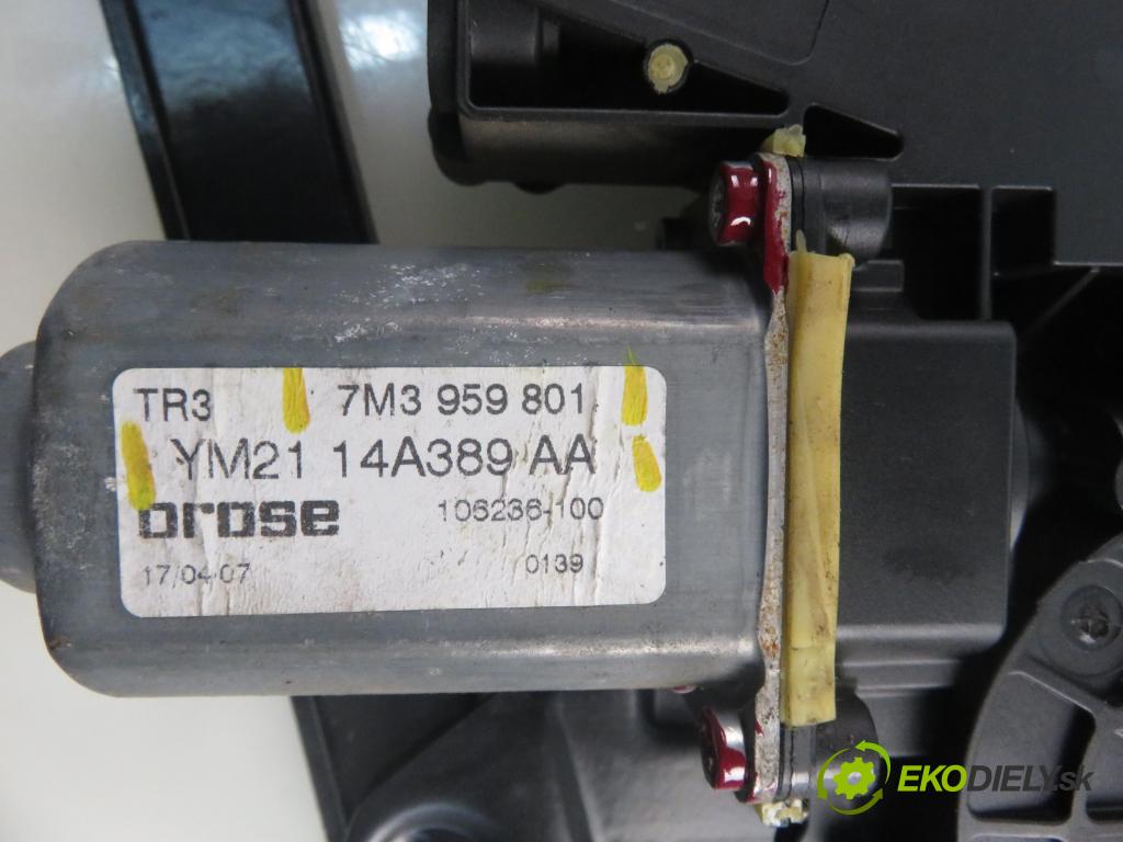 VW SHARAN (7M8, 7M9, 7M6) MINIVAN 2007 103,00 2.0 TDI - BRT 1968,00 mechanismus oken 7M3959801 ; YM2114A389AA
