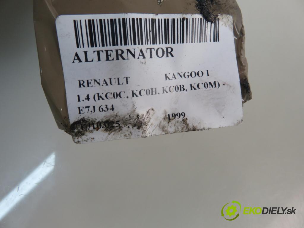 RENAULT KANGOO (KC0/1_) KOMBIVAN 1999 55,00 1.4 8V 75 - E7J 634 1390,00 Alternátor 7700434899 ; 0124325031 (Alternátor)