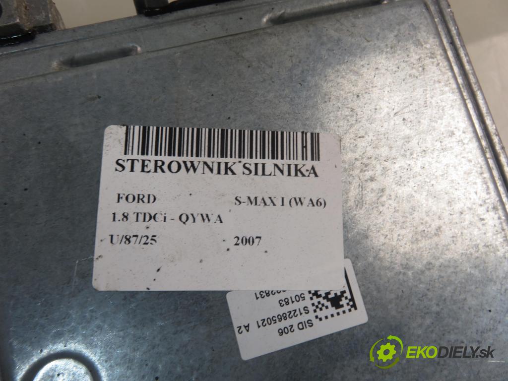 FORD S-MAX (WA6) MINIVAN 2007 92,00 1.8 TDCi 125 - QYWA 1753,00 Riadiaca jednotka Motor 5WS40419FT ; 6G9112A650LF
