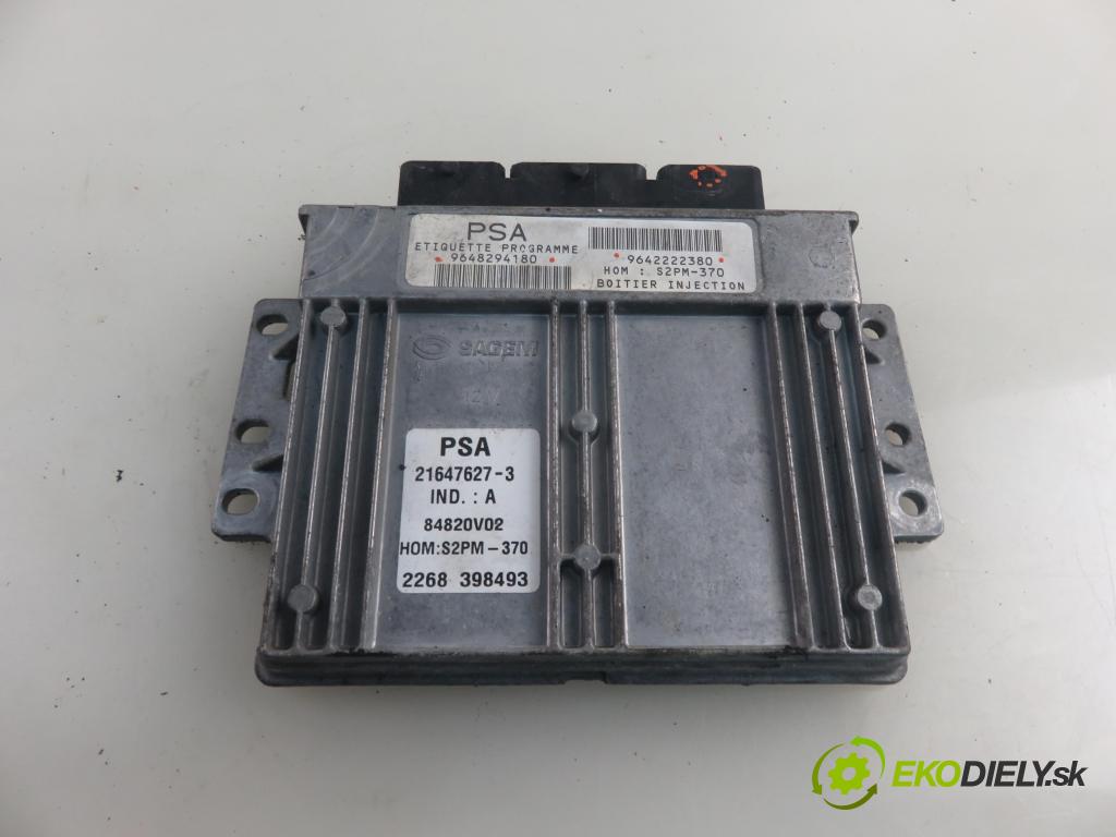 CITROEN C3 I (FC_) HB 2002 54,00 1.4 i - KFV (TU3JP) 1360,00 Riadiaca jednotka Motor 9648294180 ; 9642222380