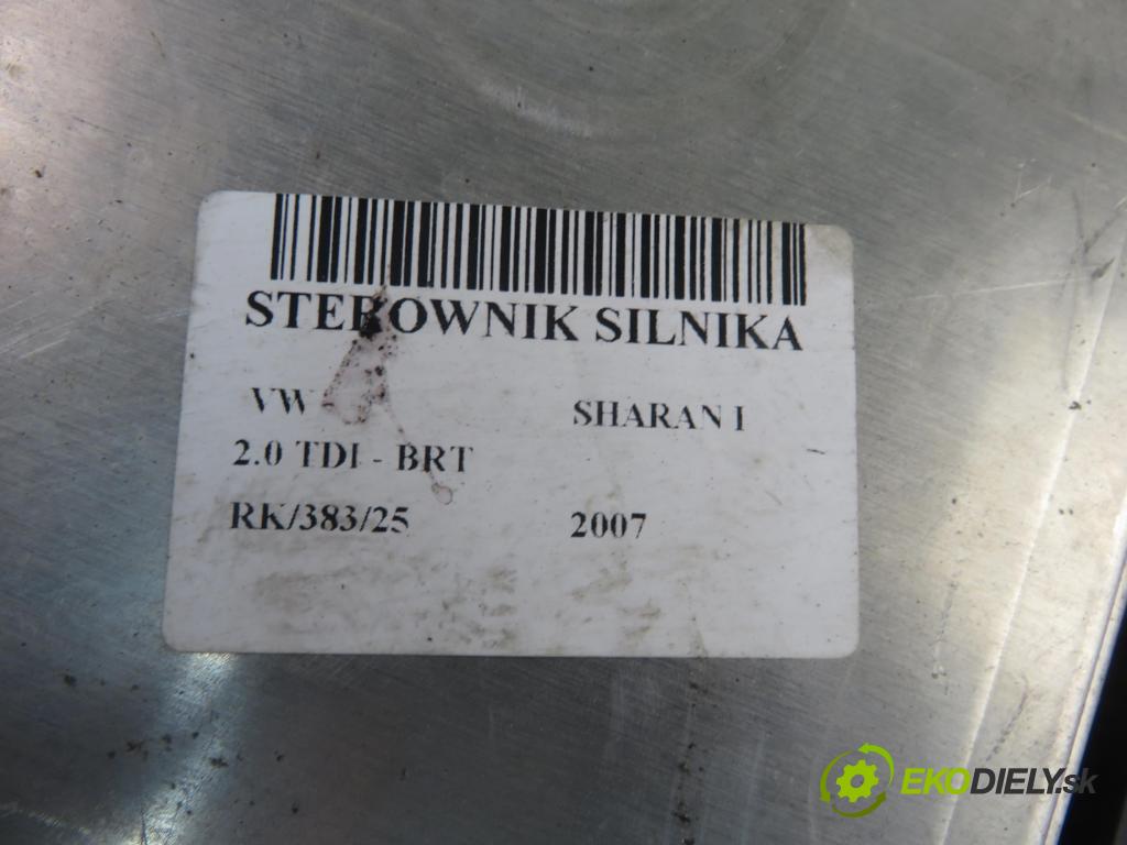 VW SHARAN (7M8, 7M9, 7M6) MINIVAN 2007 103,00 2.0 TDI - BRT 1968,00 Riadiaca jednotka Motor 03G906016JP ; 0281012696