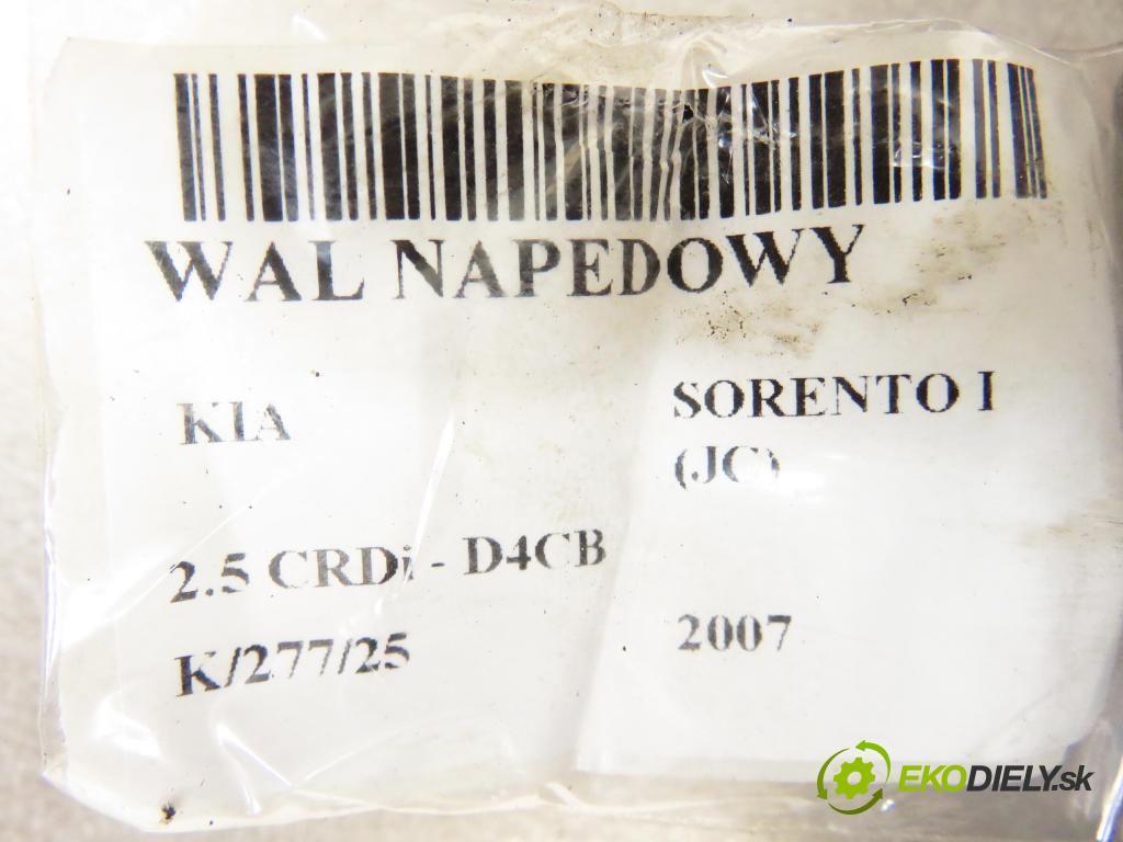 KIA SORENTO I (JC) SUV 2007 103,00 2.5 CRDi 140 - D4CB 2497,00 WAL ŘÍZENÍ