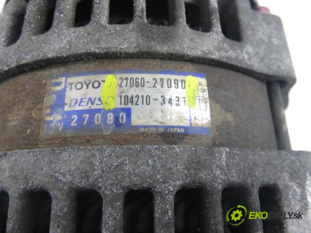 TOYOTA AVENSIS Kombi (_T25_) KOMBI 2004 85,00 2.0 D-4D 116 - 1CD-FTV 1995,00 Alternátor 2706027090 ; 1042103431 (Alternátor)