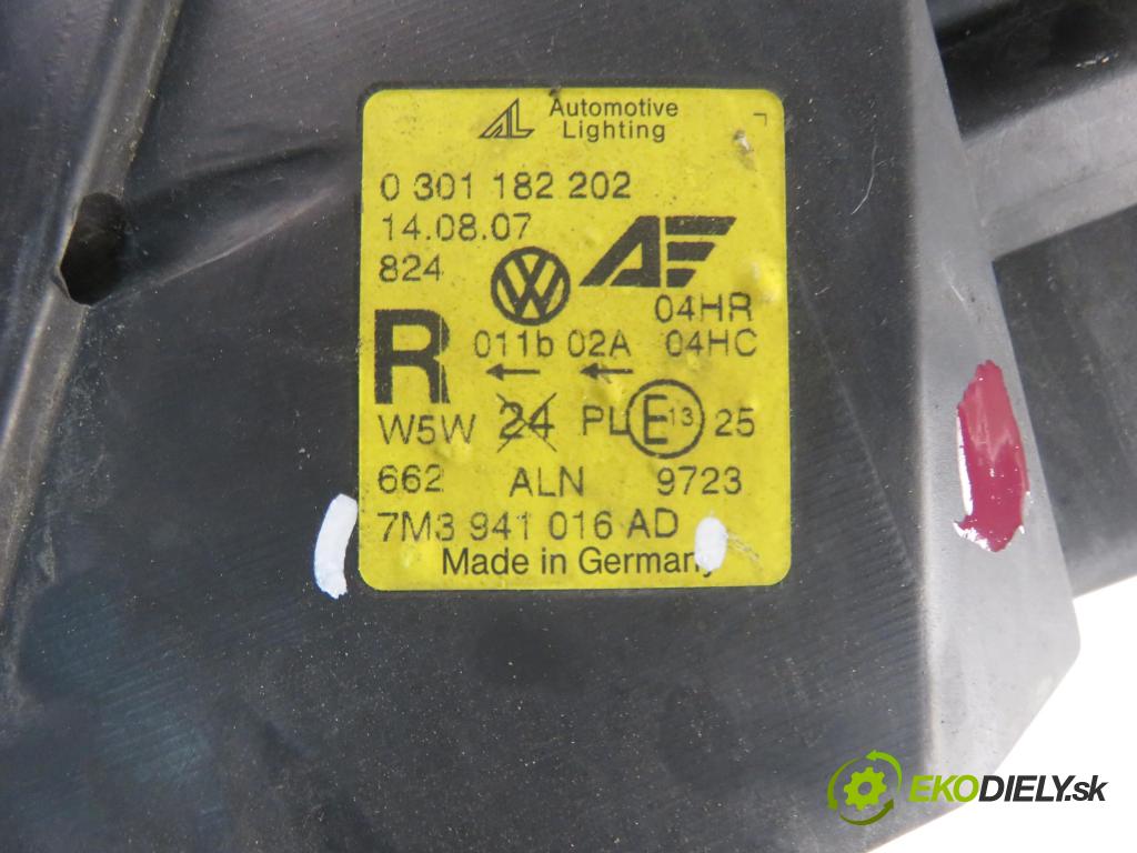 VW SHARAN (7M8, 7M9, 7M6) MINIVAN 2007 103,00 2.0 TDI - BRT 1968,00 světlo PP 7M3941016AD
