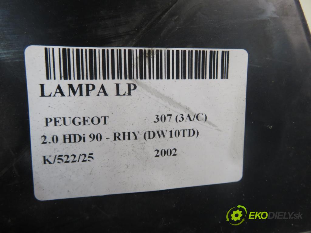 PEUGEOT 307 (3A/C) HB 2002 66,00 2.0 HDi 90 - RHY (DW10TD) 1997,00 světlo LP