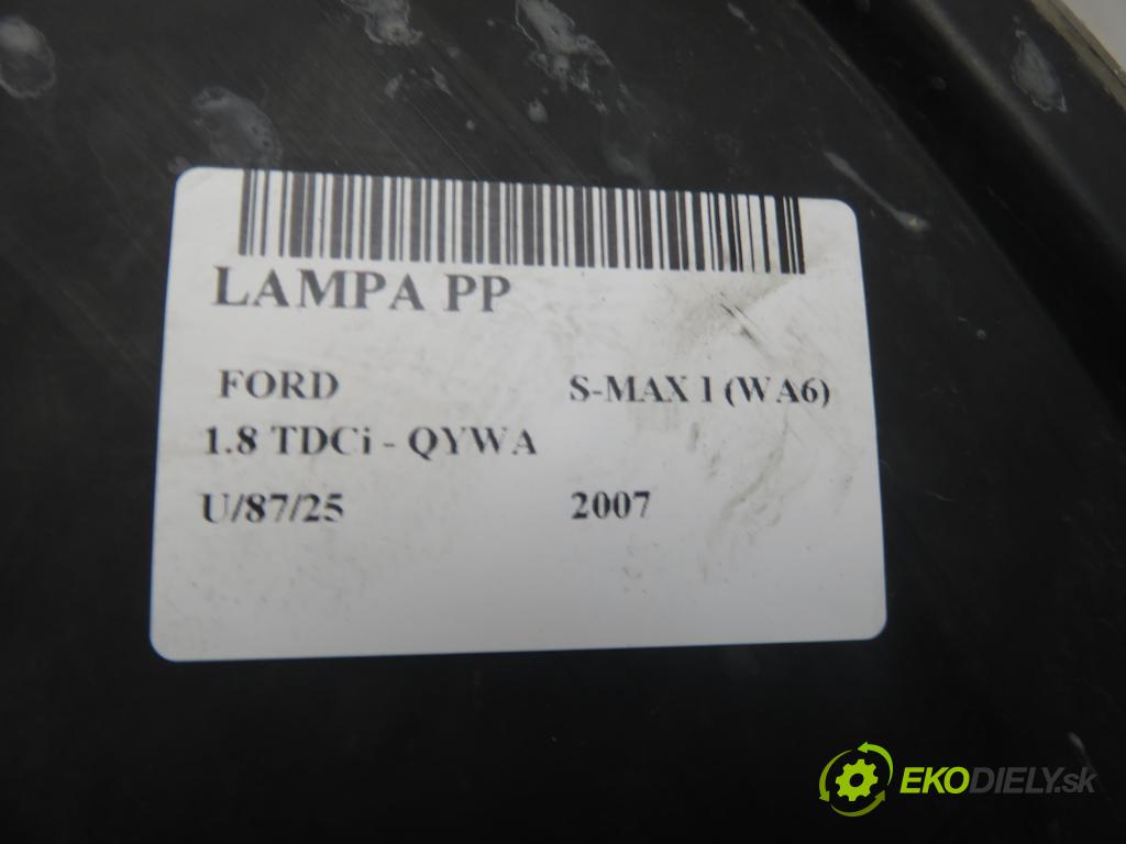 FORD S-MAX (WA6) MINIVAN 2007 92,00 1.8 TDCi 125 - QYWA 1753,00 světlo PP 6M2113W029AF