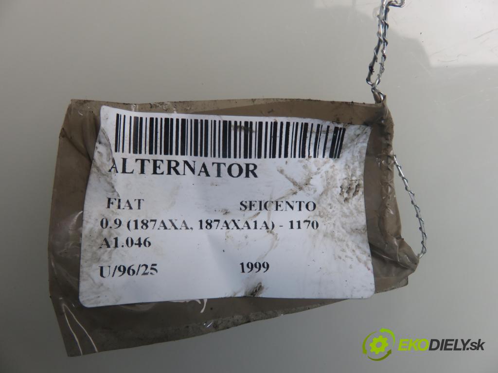 FIAT SEICENTO / 600 (187_) HB 1999 29,00 0.9 39 - 1170 A1.046 899,00 Alternátor  (Alternátor)