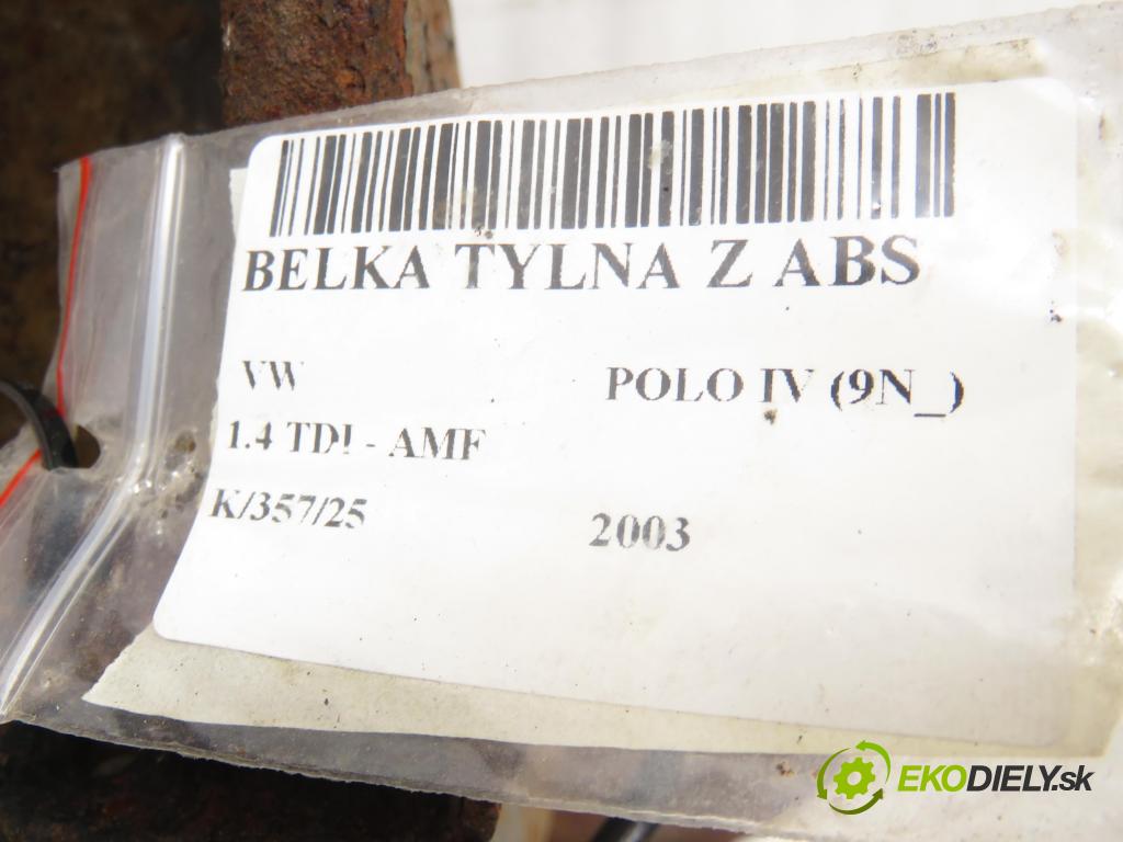 VW POLO (9N_) HB 2003 55,00 1.4 TDI PD 75 - AMF 1422,00 výztuha zadní část ABS