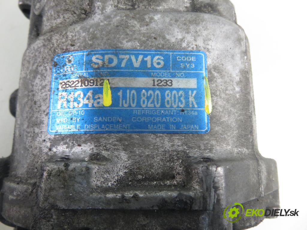 SKODA OCTAVIA I Combi (1U5) KOMBI 2004 81,00 1.9 TDI 110 - ASV 1896,00 KOMPRESOR: klimatizácie 1J0820803K (Kompresor klimatizácie)