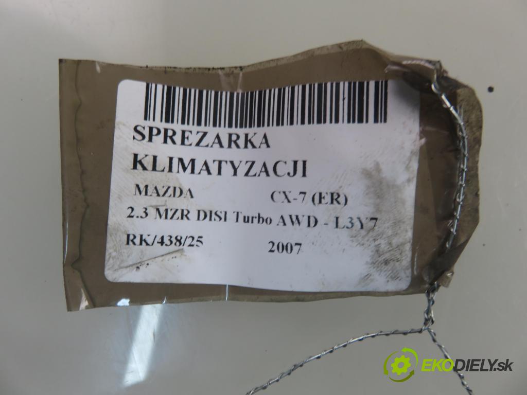 MAZDA CX-7 (ER) SUV 2008 175,00 2.3 MZR DISI Turbo AWD 238 - L3-VDT 2261,00 KOMPRESOR: klimatizácie  (Kompresor klimatizácie)