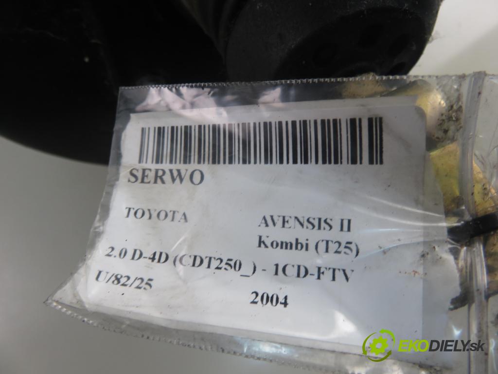 TOYOTA AVENSIS Kombi (_T25_) KOMBI 2004 85,00 2.0 D-4D 116 - 1CD-FTV 1995,00 Posilovač 4720005170 ; 0204024541 (Servočerpadlo, pumpa riadenia)