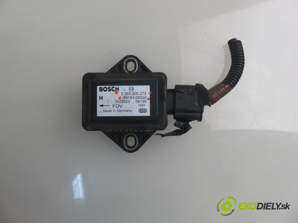 TOYOTA AVENSIS Kombi (_T25_) KOMBI 2004 85,00 2.0 D-4D 116 - 1CD-FTV 1995,00 Snímač ESP 0265005273 ; 8918305020