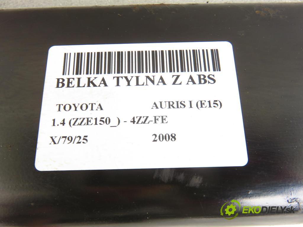 TOYOTA AURIS (_E15_) HB 2008 71,00 1.4 (ZZE150_) 97 - 4ZZ-FE 1398,00 výztuha zadní část ABS