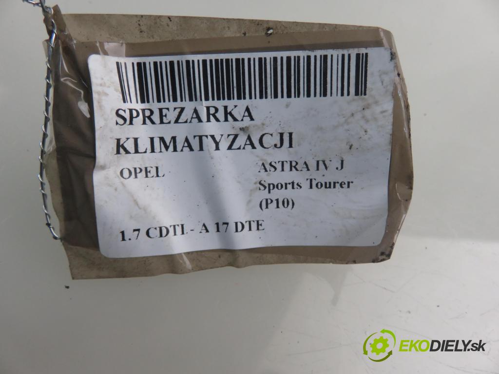 OPEL ASTRA J Sports Tourer (P10) KOMBI 2014 81,00 1.7 CDTI - A 17 DTE 1686,00 KOMPRESOR: klimatizácie 13450513 (Kompresor klimatizácie)