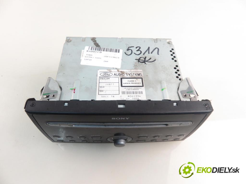 FORD FOCUS II (DA_, HCP) HB 2005 100,00 2.0 TDCi - G6DA 1997,00 RADIO CD 4M5T18C815BJ
