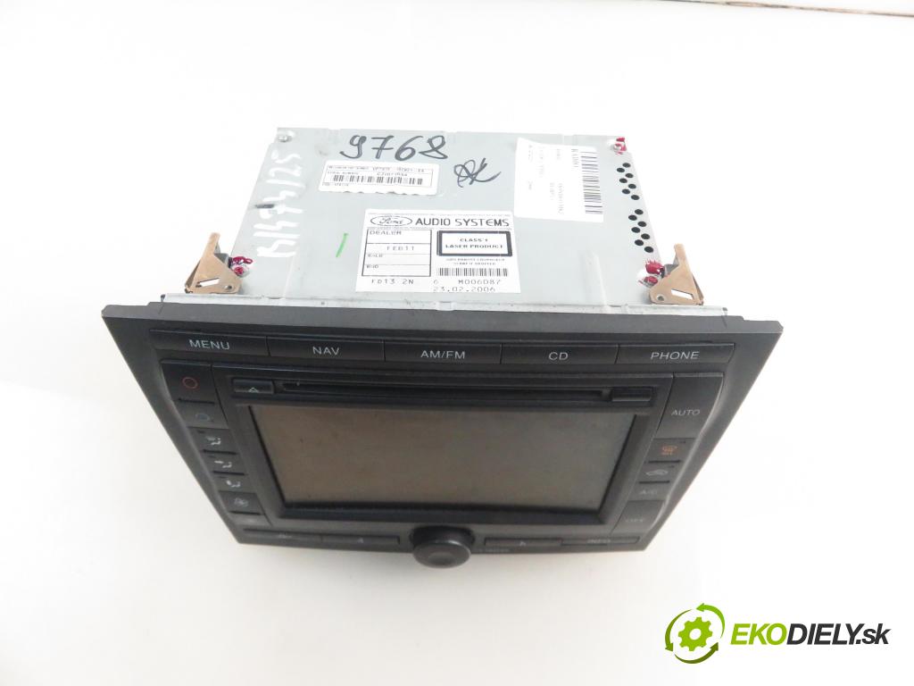 FORD MONDEO III (B5Y) LIFTBACK 2006 96,00 2.0 TDCi - FMBA 1998,00 RADIO 5S7T18B988AF ; 5S7T10E889AA