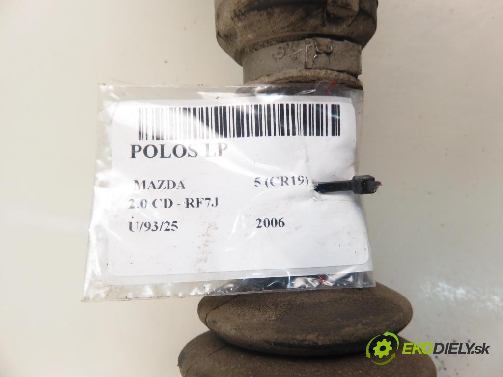 MAZDA 5 (CR19) MINIVAN 2006 105,00 2.0 MZR-CD 143 - RF7J 1998,00 Poloos LP