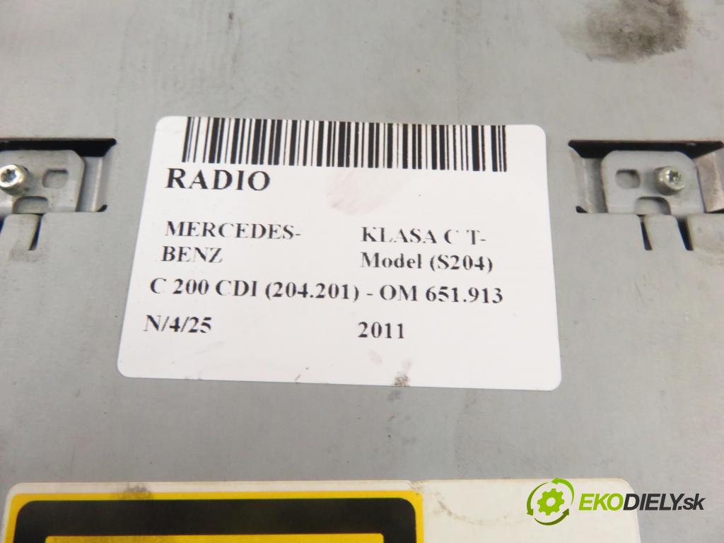 MERCEDES-BENZ KLASA C T-Model (S204) KOMBI 2011 100,00 C 200 CDI 136 (204.201) - OM 651.913 2143,00 ZOBRAZIT: A2049025501 ; A2049002104 ; A2049016201