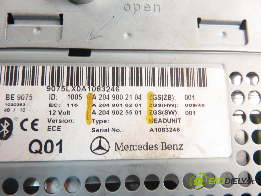 MERCEDES-BENZ KLASA C T-Model (S204) KOMBI 2011 100,00 C 200 CDI 136 (204.201) - OM 651.913 2143,00 ZOBRAZIT: A2049025501 ; A2049002104 ; A2049016201