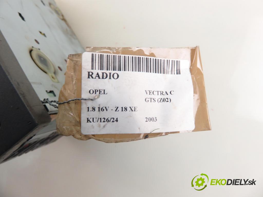 OPEL VECTRA C GTS (Z02) LIFTBACK 2003 90,00 1.8 16V 122 - Z 18 XE 1796,00 RADIO 13150752