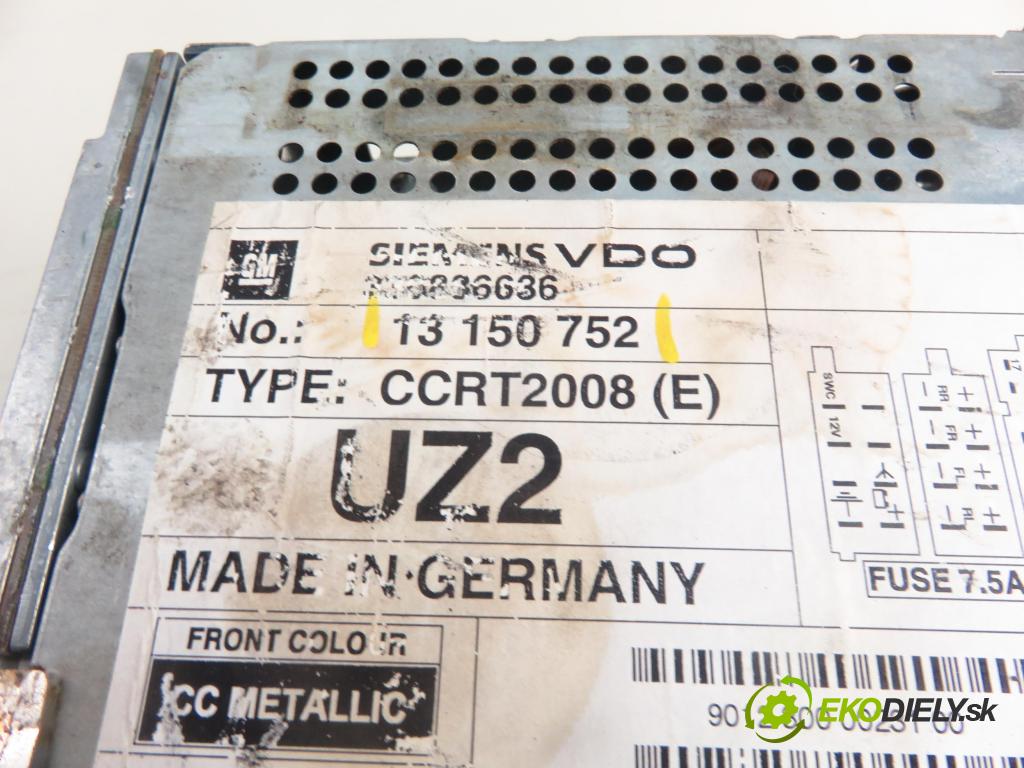 OPEL VECTRA C GTS (Z02) LIFTBACK 2003 90,00 1.8 16V 122 - Z 18 XE 1796,00 RADIO 13150752