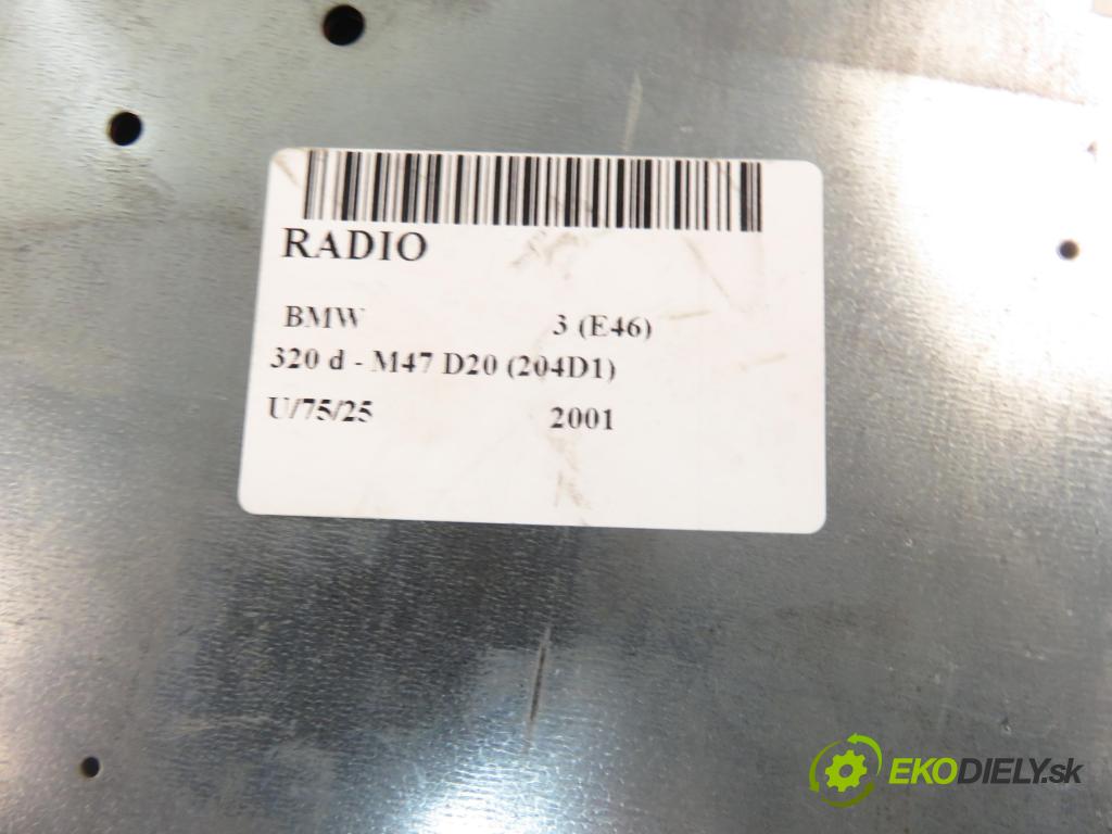 BMW 3 (E46) SEDAN 2001 100,00 320 d 136 - M47 D20 (204D1) 1951,00 RADIO 6909882