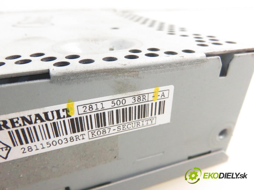 RENAULT CLIO III (BR0/1, CR0/1) HB 2009 55,00 1.2 16V Hi-Flex (BR1U, CR1U) - D4F 742 1149,00 RADIO CD 281150038R
