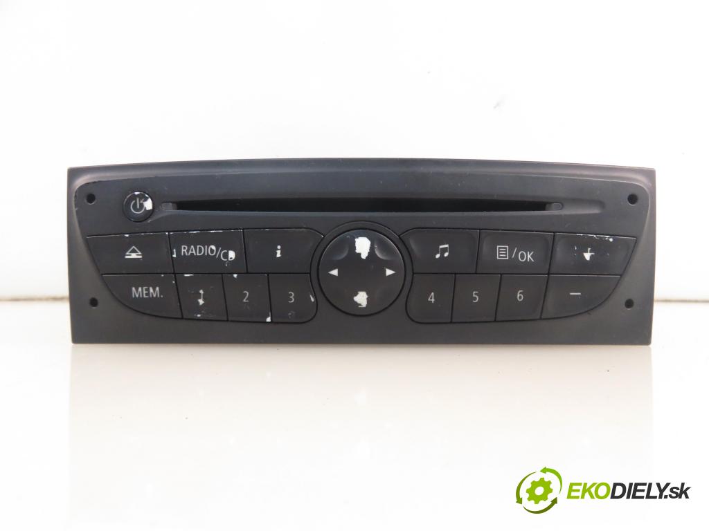 RENAULT CLIO III (BR0/1, CR0/1) HB 2009 55,00 1.2 16V Hi-Flex (BR1U, CR1U) - D4F 742 1149,00 RADIO CD 281150038R