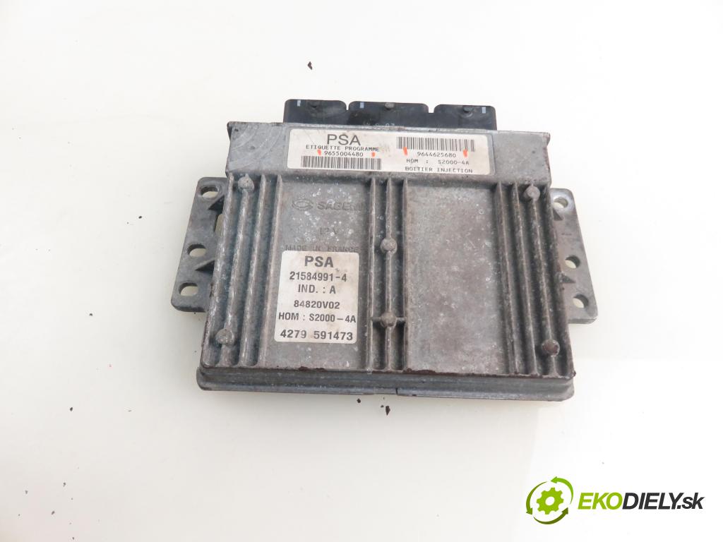 PEUGEOT 206 liftback (2A/C) HB 2002 55,00 1.4 75 - KFW 1360,00 Riadiaca jednotka Motor 9655004480 ; 9644625680