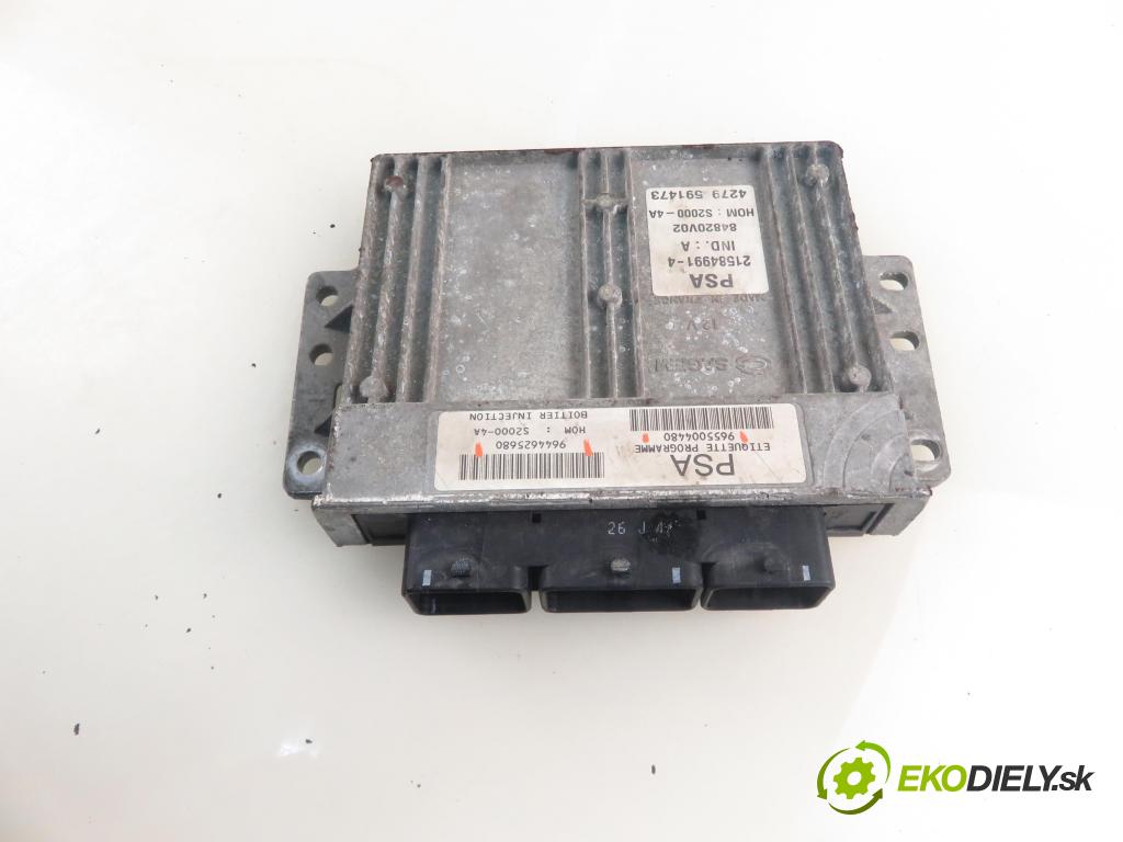 PEUGEOT 206 liftback (2A/C) HB 2002 55,00 1.4 75 - KFW 1360,00 Riadiaca jednotka Motor 9655004480 ; 9644625680