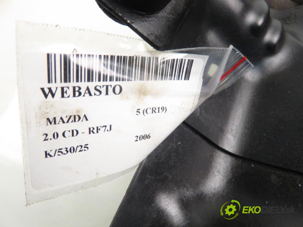MAZDA 5 (CR19) MINIVAN 2006 105,00 2.0 MZR-CD 143 - RF7J 1998,00 Webasto 252383 ; D5WZ (Webasto (nezávislé kúrenie))