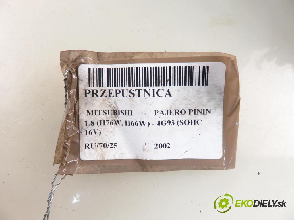 MITSUBISHI PAJERO PININ (H6_W, H7_W) SUV 2002 84,00 1.8 (H76W, H66W) - 4G93 (SOHC 16V) 1834,00 Škrtiaca klapka A050357 (Škrtiaca klapka)