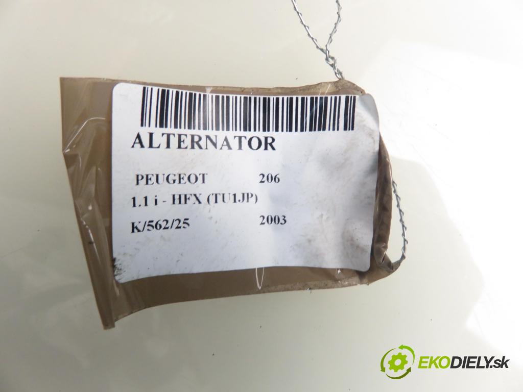 PEUGEOT 206 liftback (2A/C) HB 2003 440,00 1.1 i - HFX (TU1JP) 1124,00 Alternátor 9644927080 (Alternátor)