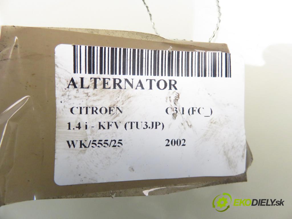 CITROEN C3 I (FC_) HB 2002 54,00 1.4 i - KFV (TU3JP) 1360,00 Alternátor TG15C022 (Alternátor)