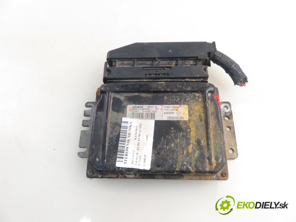 RENAULT KANGOO (KC0/1_) KOMBIVAN 1999 55,00 1.4 (KC0C, KC0H, KC0B, KC0M) - E7J 635 1390,00 Riadiaca jednotka Motor 7700115098 ; S110030306 ; 7700110471