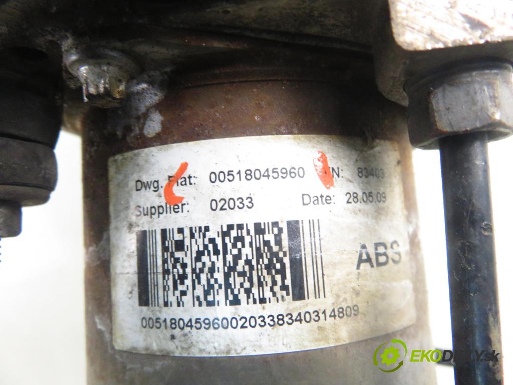 CITROEN JUMPER Skrzynia FURGON 2011 88,00 2.2 HDi 120 - 4HU (P22DTE) 2198,00 Pumpa ABS 00518045960 ; 0265232112 (Pumpa ABS)